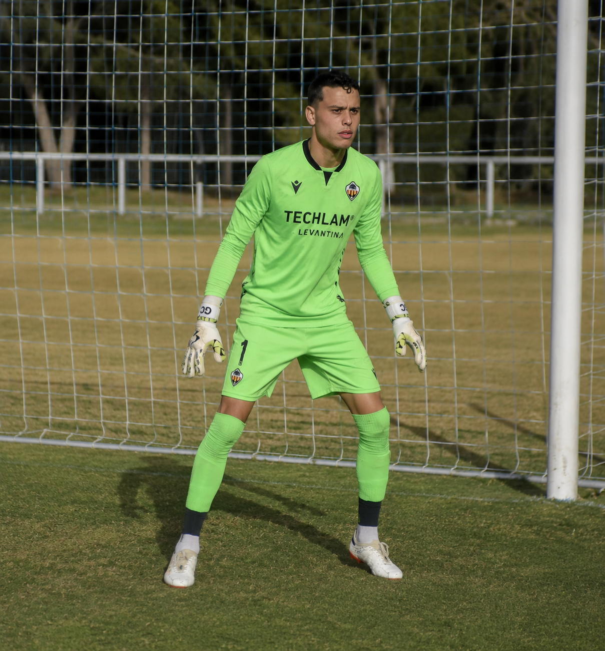 Goalkeeper Positioning Detail — original format match photo of goalkeeper Bilal Jabri Jabri