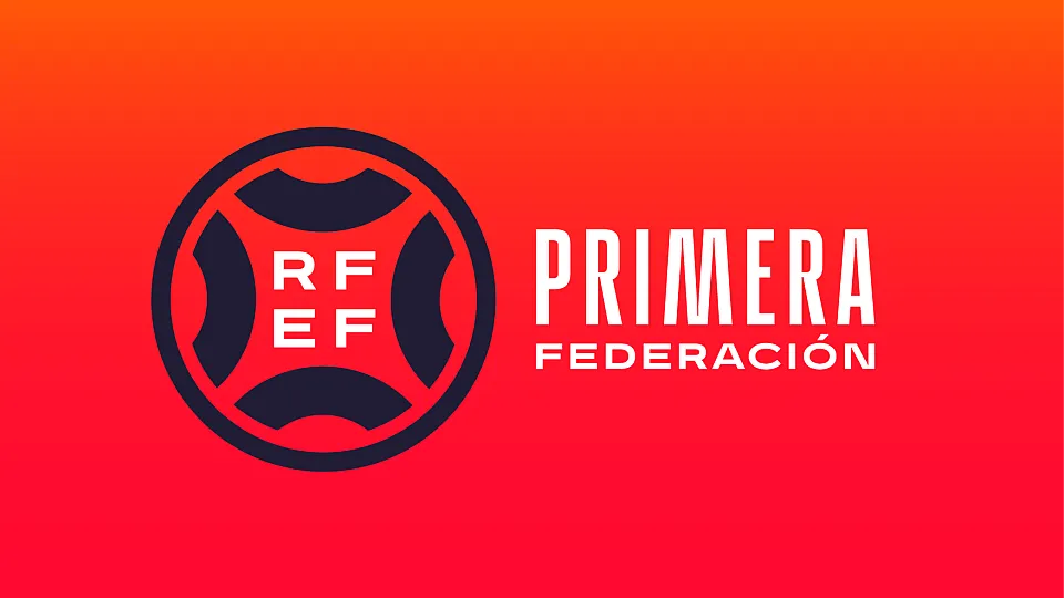 Primera Federación (1 RFEF) official league logo — competitive environment of goalkeeper Bilal Jabri Jabri