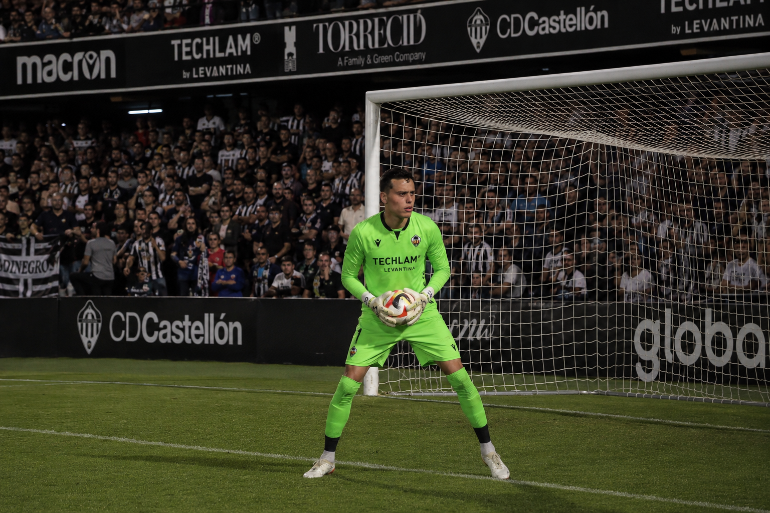 Set Shape and Match Readiness — original format match photo of goalkeeper Bilal Jabri Jabri
