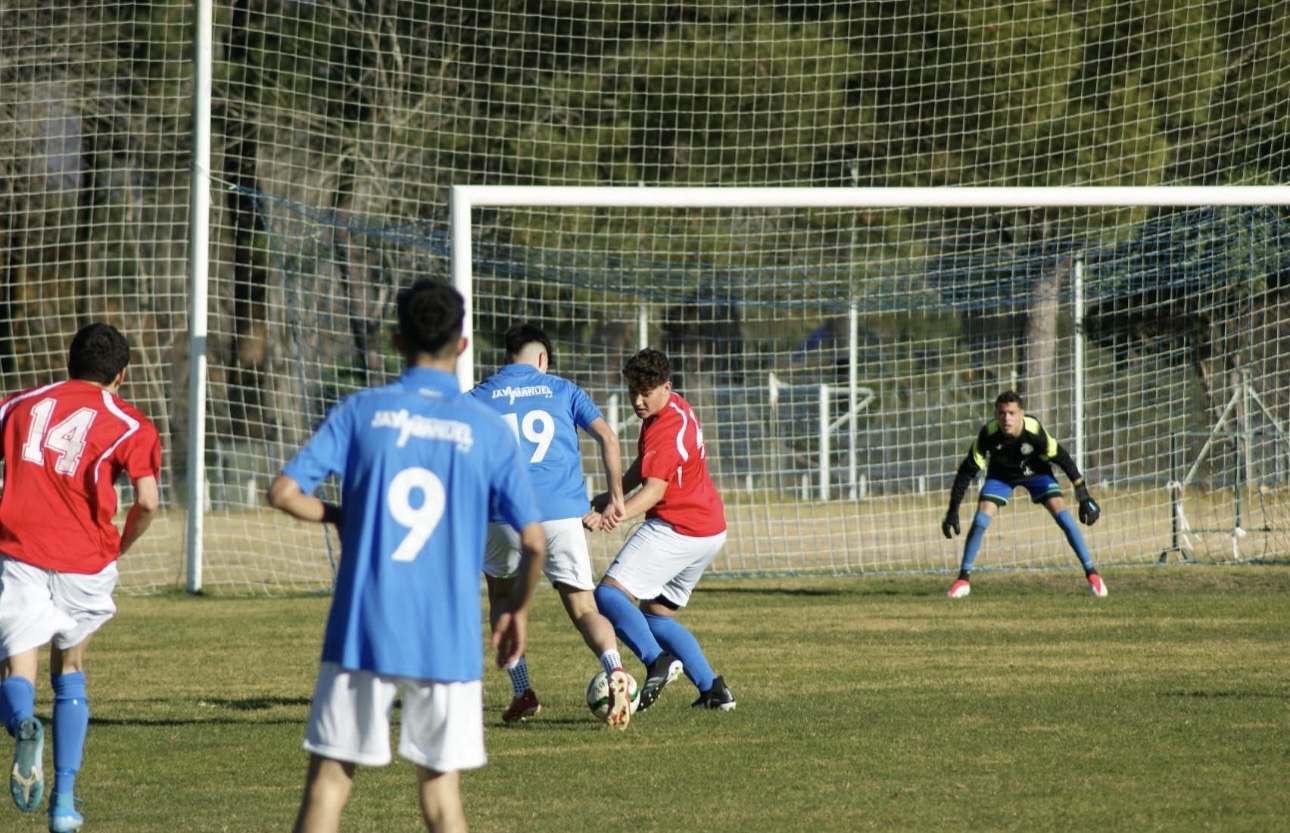 Youth Football 1v1 Scenario — original format match photo of goalkeeper Bilal Jabri Jabri